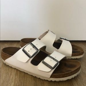 Birkenstock White Arizona Size 38